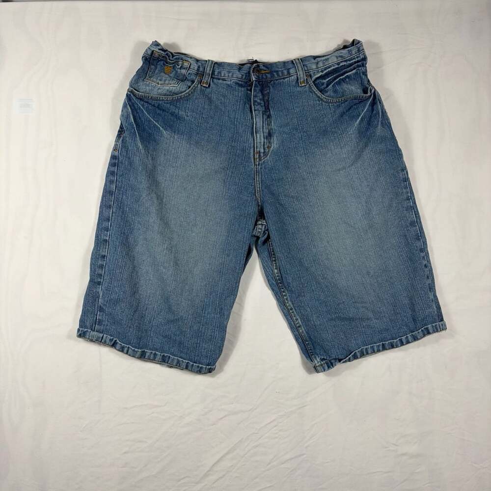 Rocawear Denim Shorts Size 38 Blue Baggy Y2K Jorts